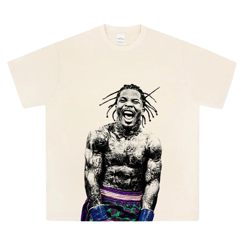 Streetwear Unisex Cotton Tee - Breathable Print Crewneck Top