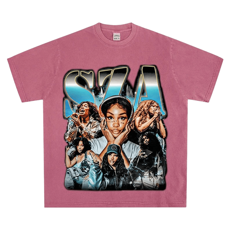 Summer Unisex Pink Cotton Graphic Tee: Music-Inspired Street Style