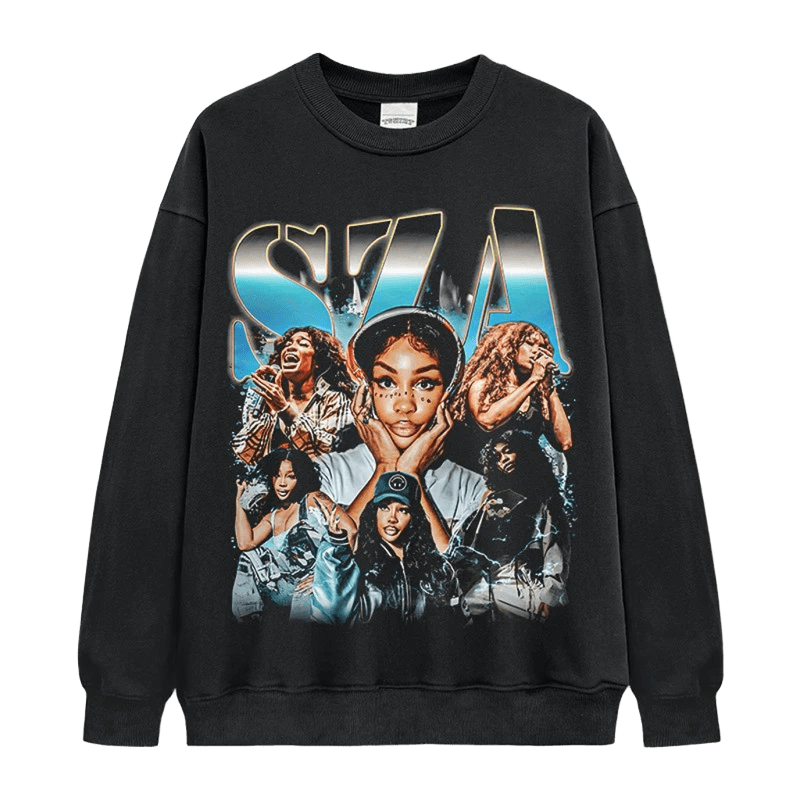SZA Collage 3D Print Crewneck Sweatshirt - Unisex Streetwear