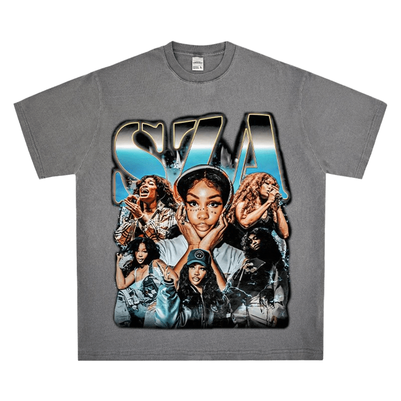 SZA Unisex Cotton T-Shirt - 3D Print Streetwear