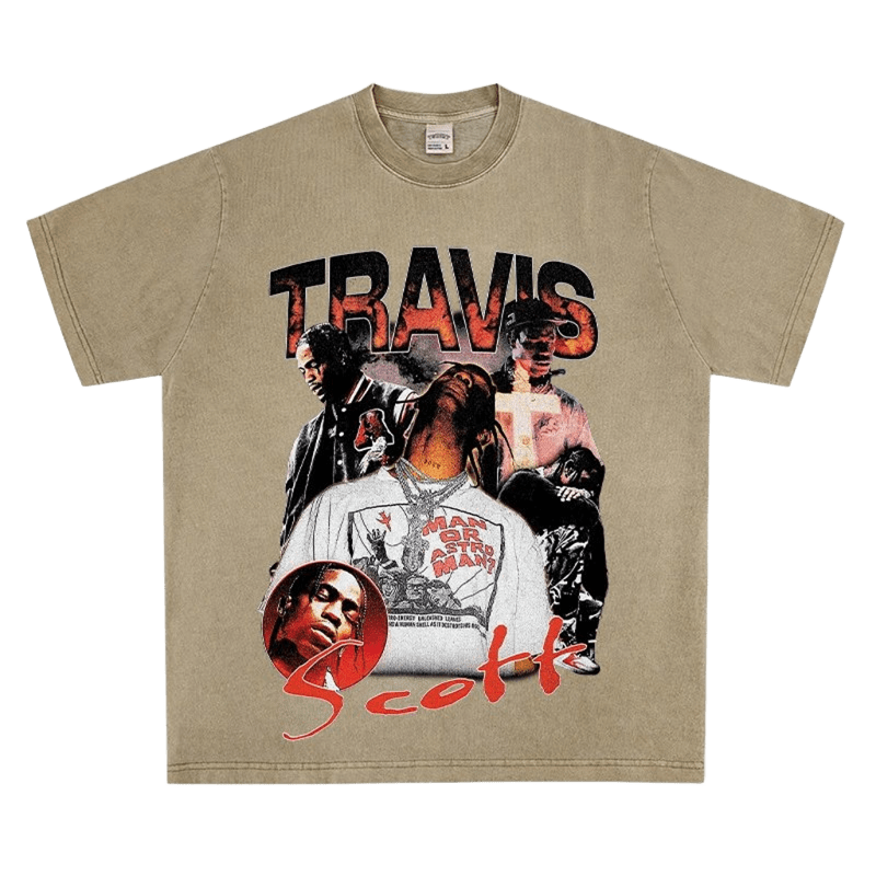 Travis Scott Cotton Tee - Unisex Street Style Comfort