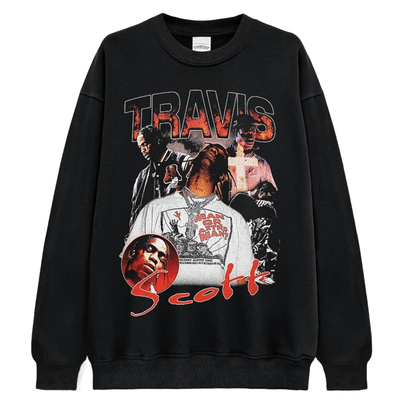 Travis Scott Hoodie, Unisex Cotton Streetwear