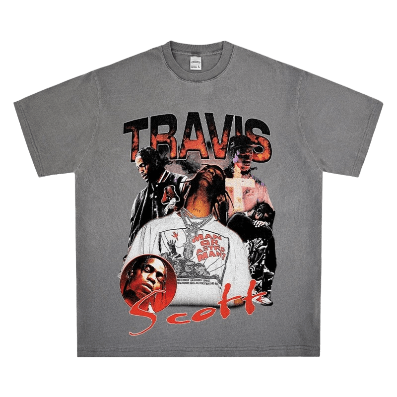Travis Scott Retro Oversized Tee | Streetwear Unisex Cotton Shirt