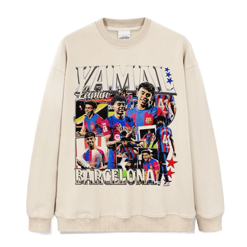 Unisex Oversized Yamal Sweatshirt - Barcelona Street Style