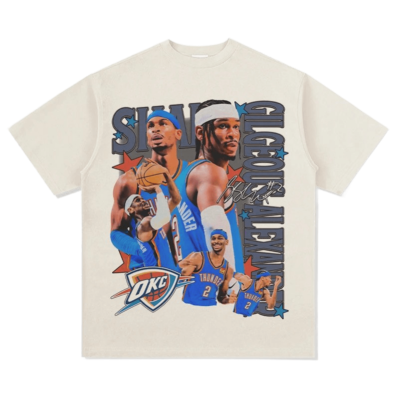 Vintage Basketball Print Tee, Unisex Cotton Tee, Loose Fit