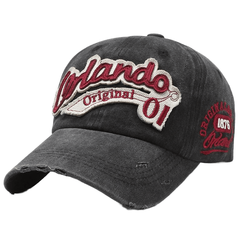 Vintage Black Baseball Cap Orlando Original 01 Embroidered