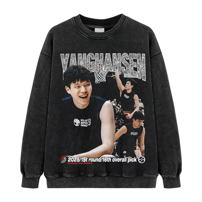 Vintage Black Basketball Crewneck Sweatshirt 2025