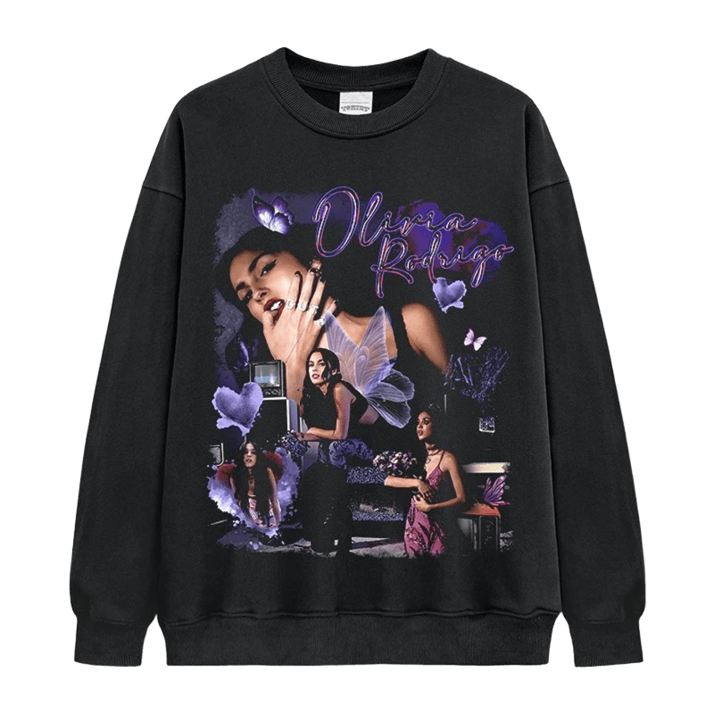 Vintage Black Cotton Crewneck Sweatshirt - Unisex Street Style