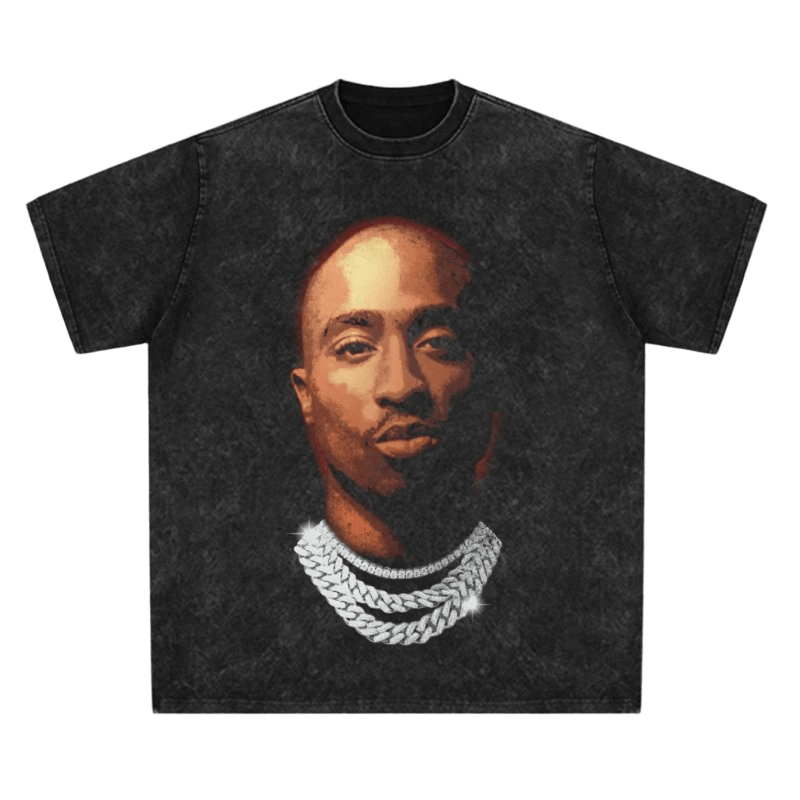 Vintage Distressed Cotton T-Shirt, Unisex Streetwear Tee with Print