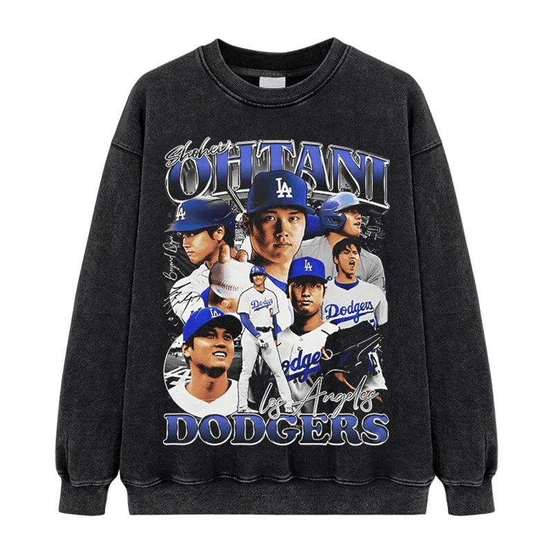 Vintage Dodgers Hoodie - OHTANI Retro Street Style, Unisex