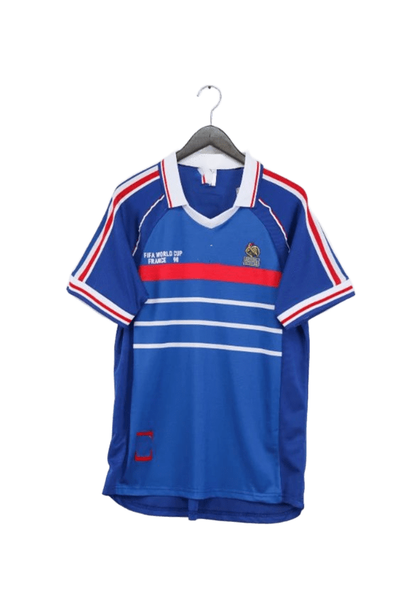 Vintage France 98 Football Blue Cotton T Shirt