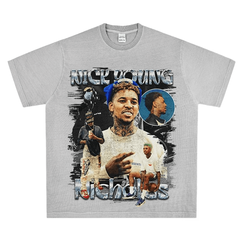 Vintage Gray Graphic Tee Unisex Cotton Streetwear