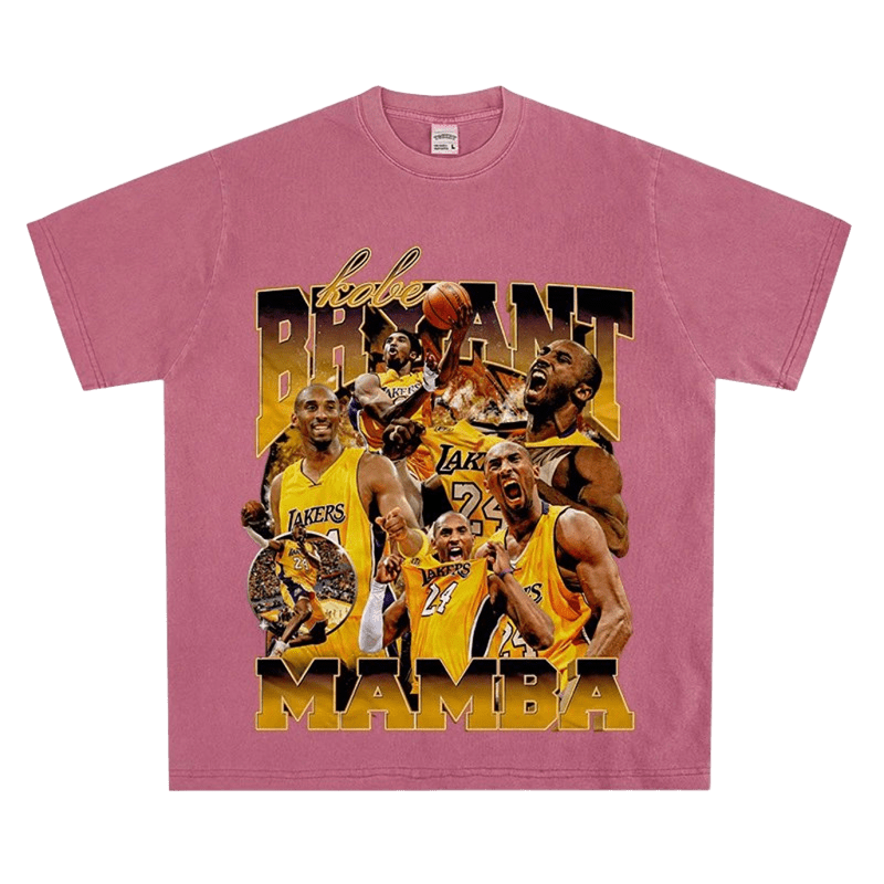 Vintage Kobe Bryant Lakers Tee, Cotton Streetwear Unisex
