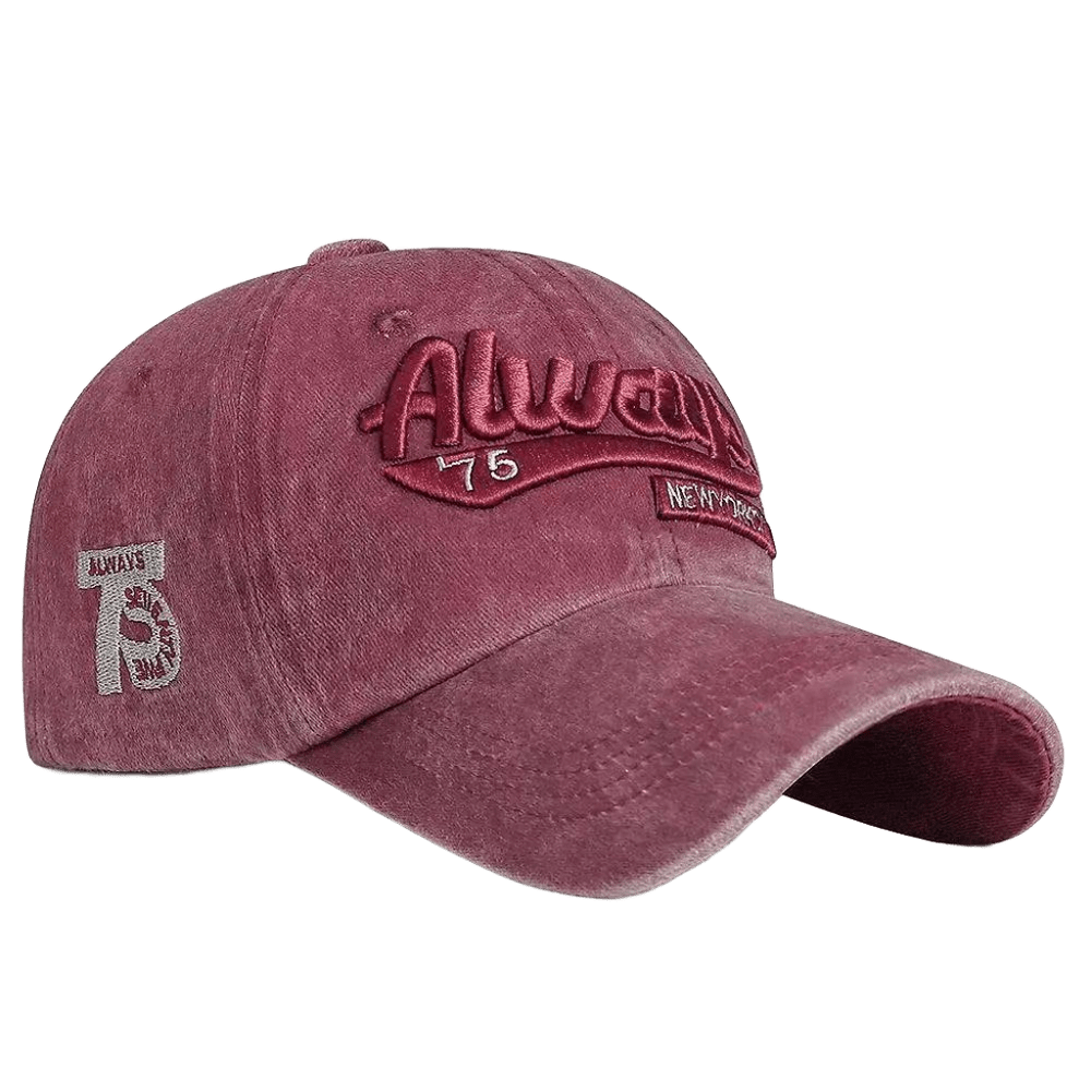 Vintage Maroon Baseball Cap 