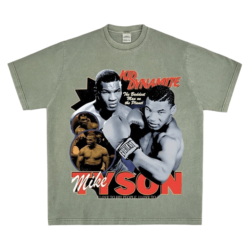 Vintage Mike Tyson Graphic Tee - Kid Dynamite Distressed
