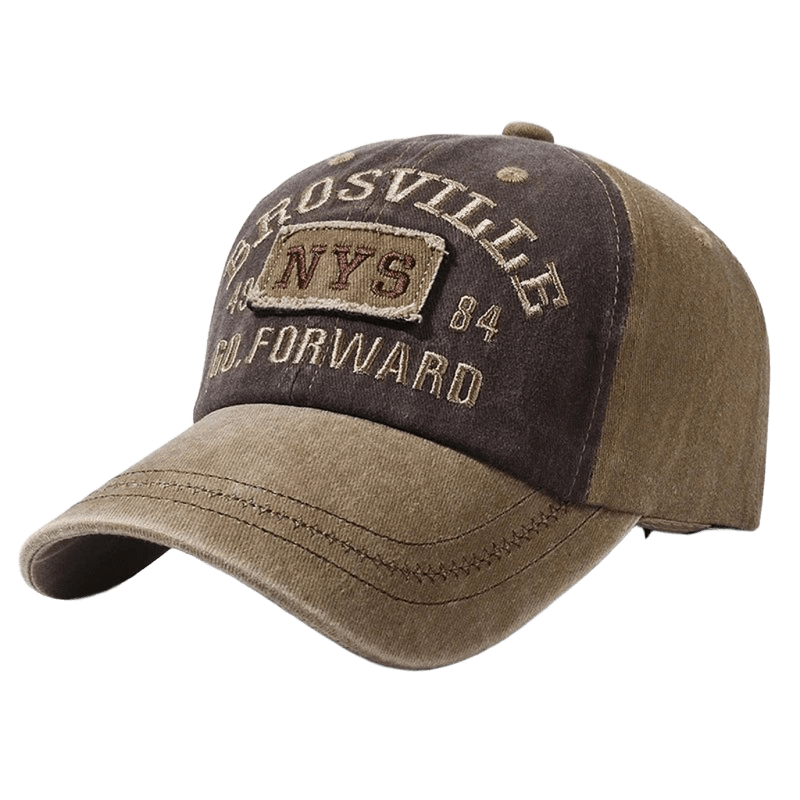 Vintage NYS 84 Baseball Cap - Unisex Brown Canvas Hat