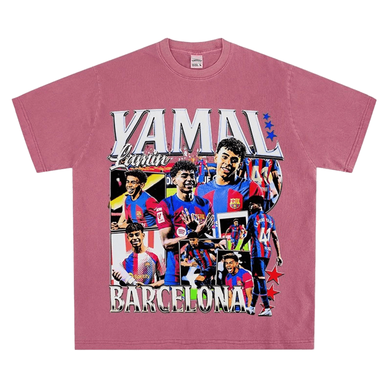 Vintage Pink YAMAL Lamin Barcelona Tee - Unisex