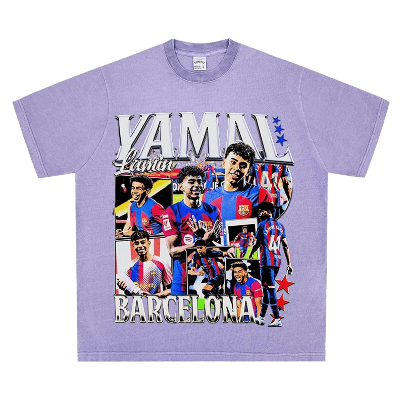 Vintage Purple Cotton T-Shirt 3D Print Unisex Street Tee