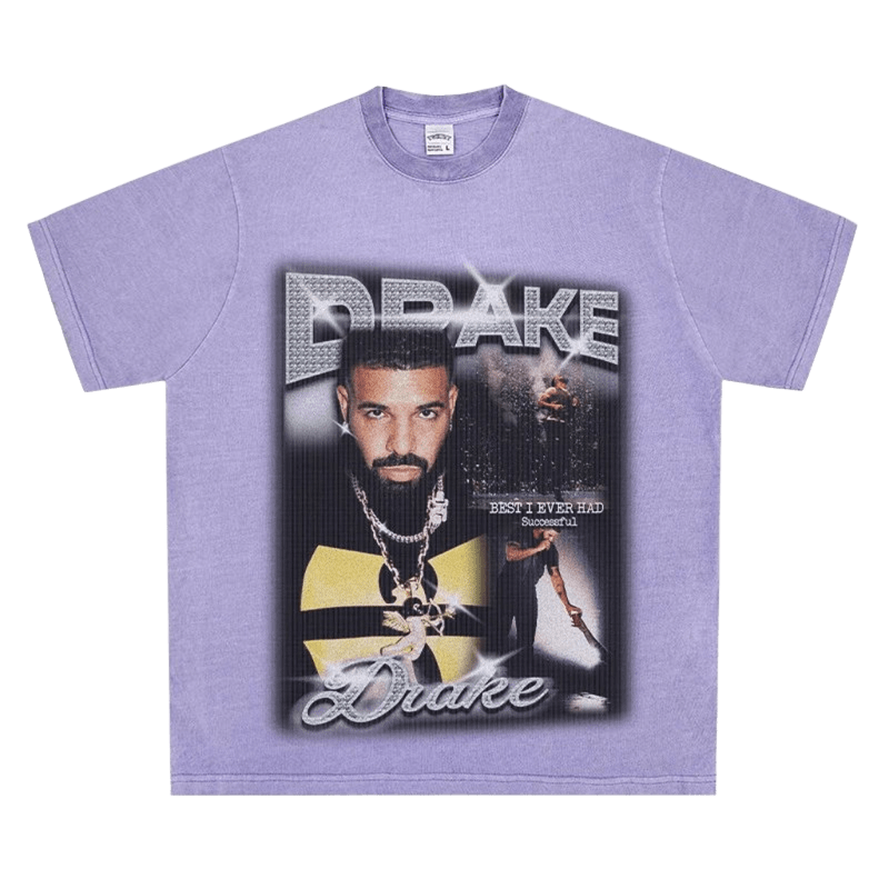 Vintage Purple Drake T-Shirt, Hip Hop Streetwear, Unisex