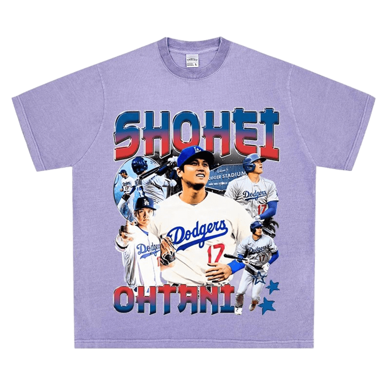 Vintage Purple Ohtani 17 T-Shirt, Unisex Streetwear