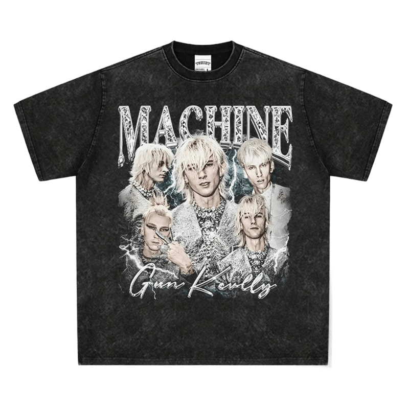 Vintage Rock Tee: Soft Cotton, Unisex, Loose Fit, Street Style