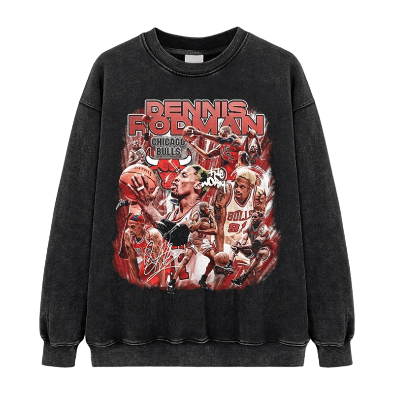 Vintage Rodman 91 Bulls Crewneck Sweatshirt Unisex