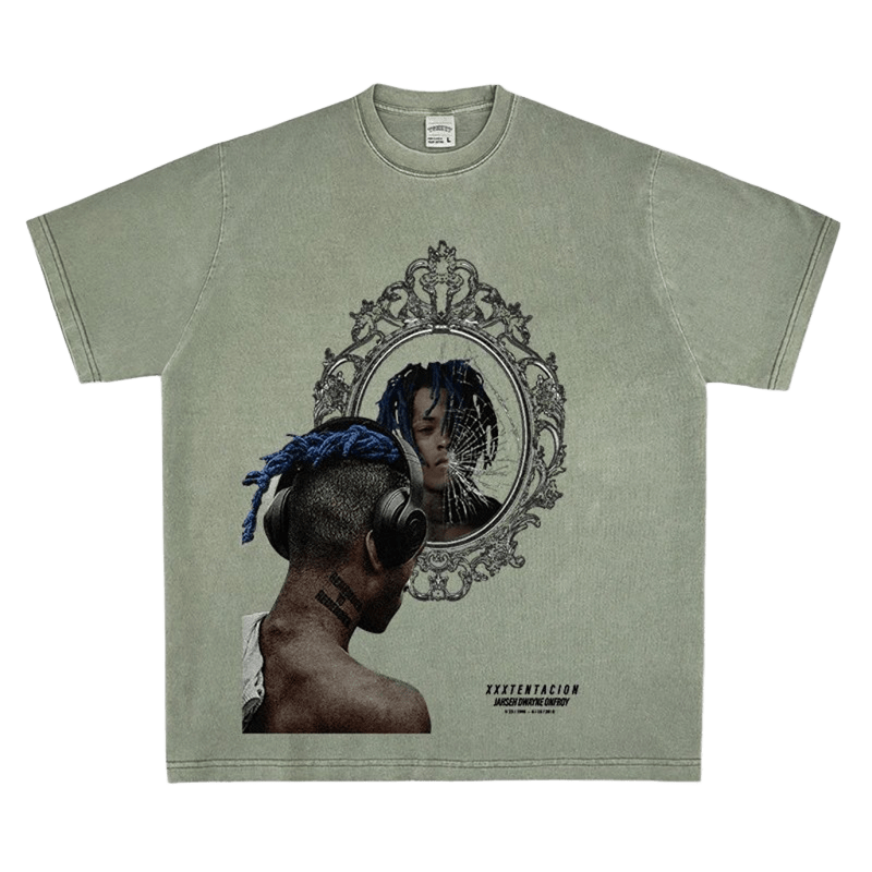 Vintage Washed Cotton Oversized T-Shirt - XXXTENTACION Design