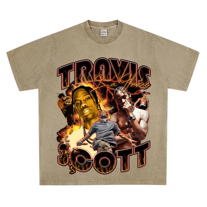 Vintage Washed Cotton Tee - Unisex Streetwear, Breathable