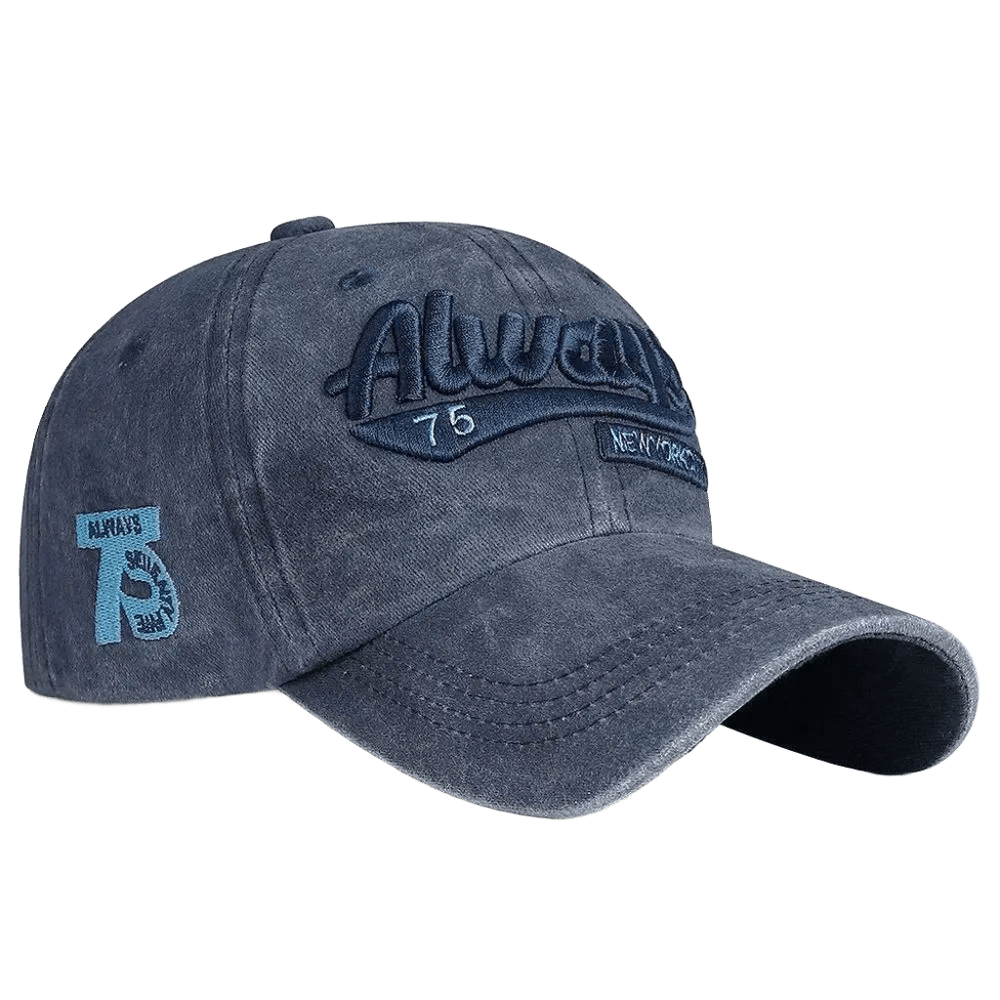 Vintage Washed Denim Baseball Cap 