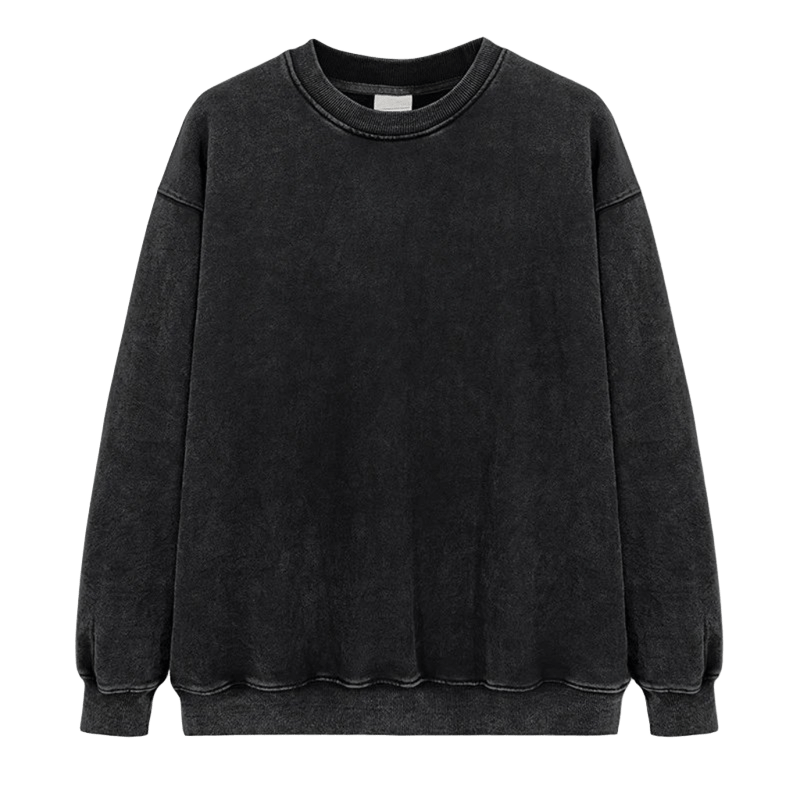 Vintage Washed Unisex Crewneck Sweatshirt - Streetwear Style