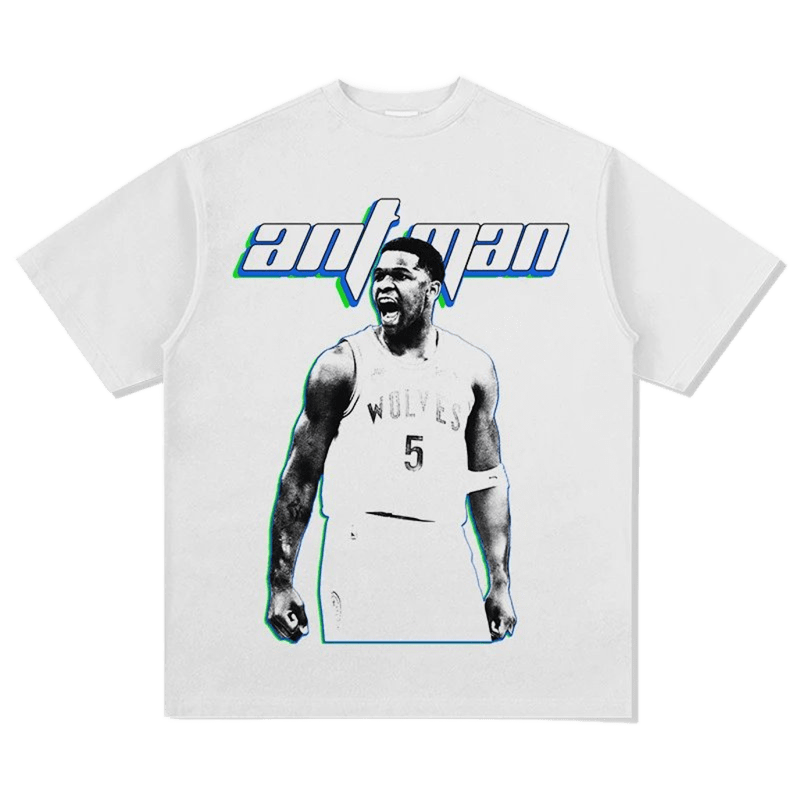 WOLVES No.5 Antman Gradient Basketball Tee - Unisex Streetwear