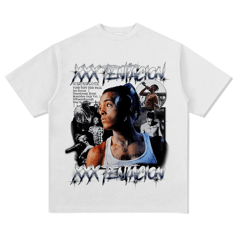 XXX TENTACION Graphic Tee, Cotton Streetwear, Unisex Hip-Hop Shirt