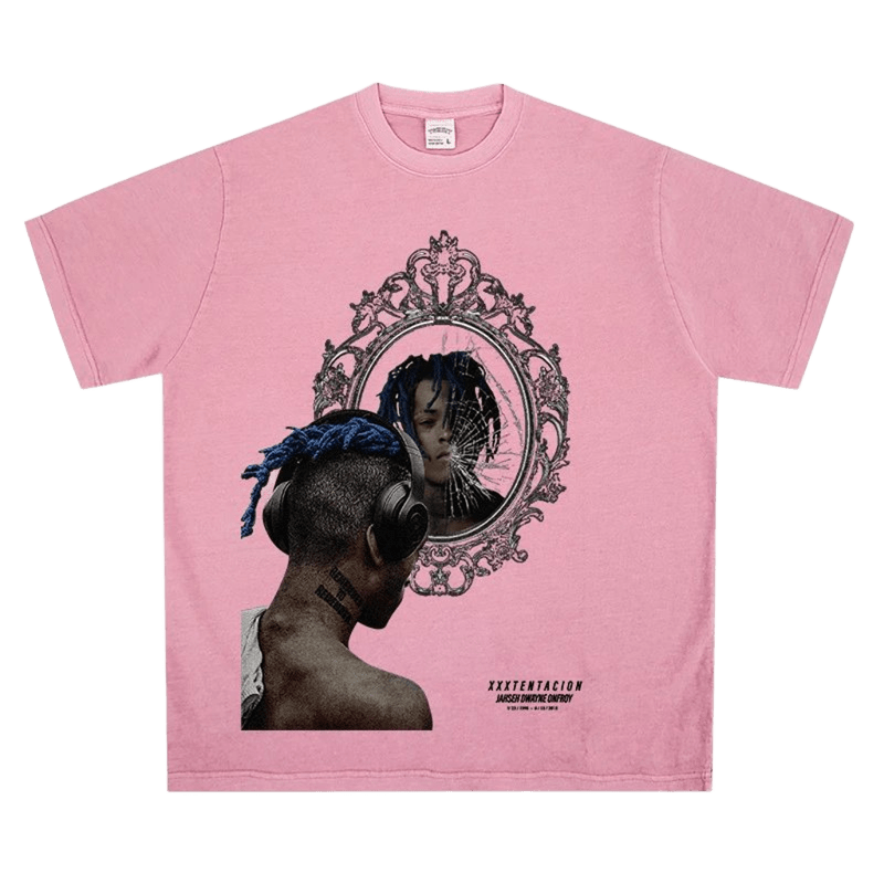 XXXTENTACION Oversized Pink Tee Vintage Streetwear Unisex 1998-2018