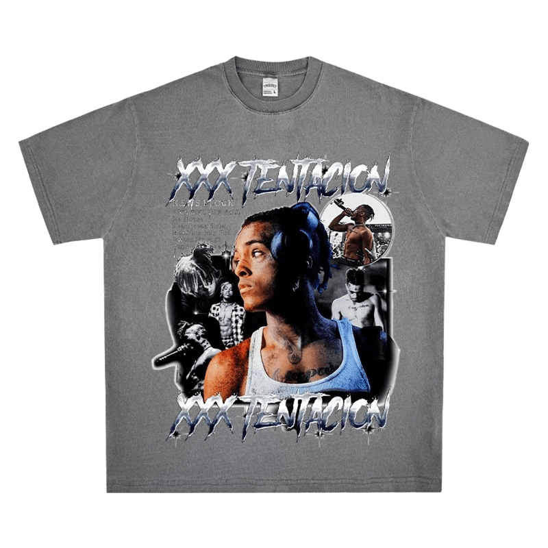 XXXTENTACION Vintage Washed Grey Tee - Unisex Streetwear