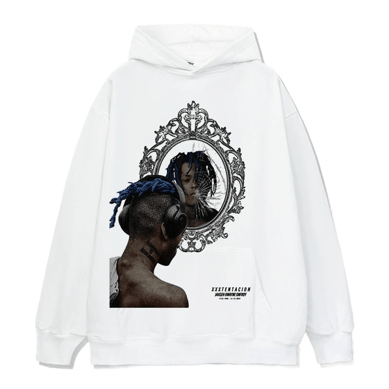 XXXTENTACION White Hoodie - Unisex Cotton Streetwear